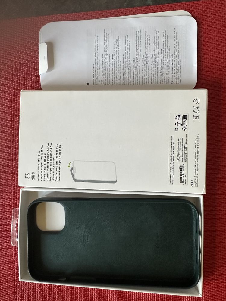 Husa piele IPhone 14 Plus- Verde