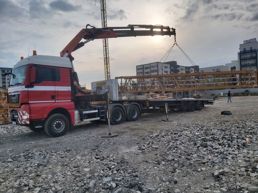Inchiriez camion cu macara,trailer,platforma
