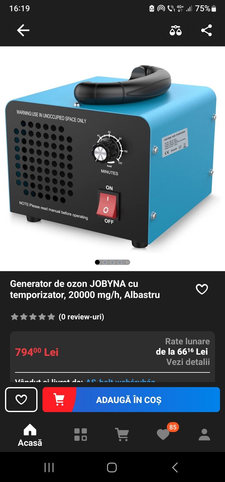 Generator ozon nou cel mai mic preț