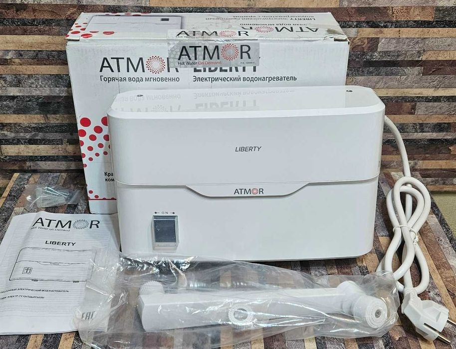 Новый проточный Водонагреватель Atmor LIBERTY 3.5 KW TAP