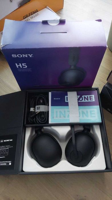 Гейминг слушалки Sony - INZONE H5, безжични с микрофон, черни
