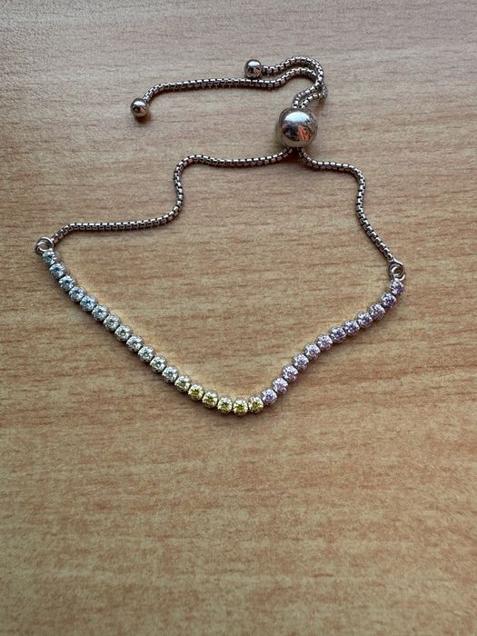 Bratara Pandora cu snur, reglabila