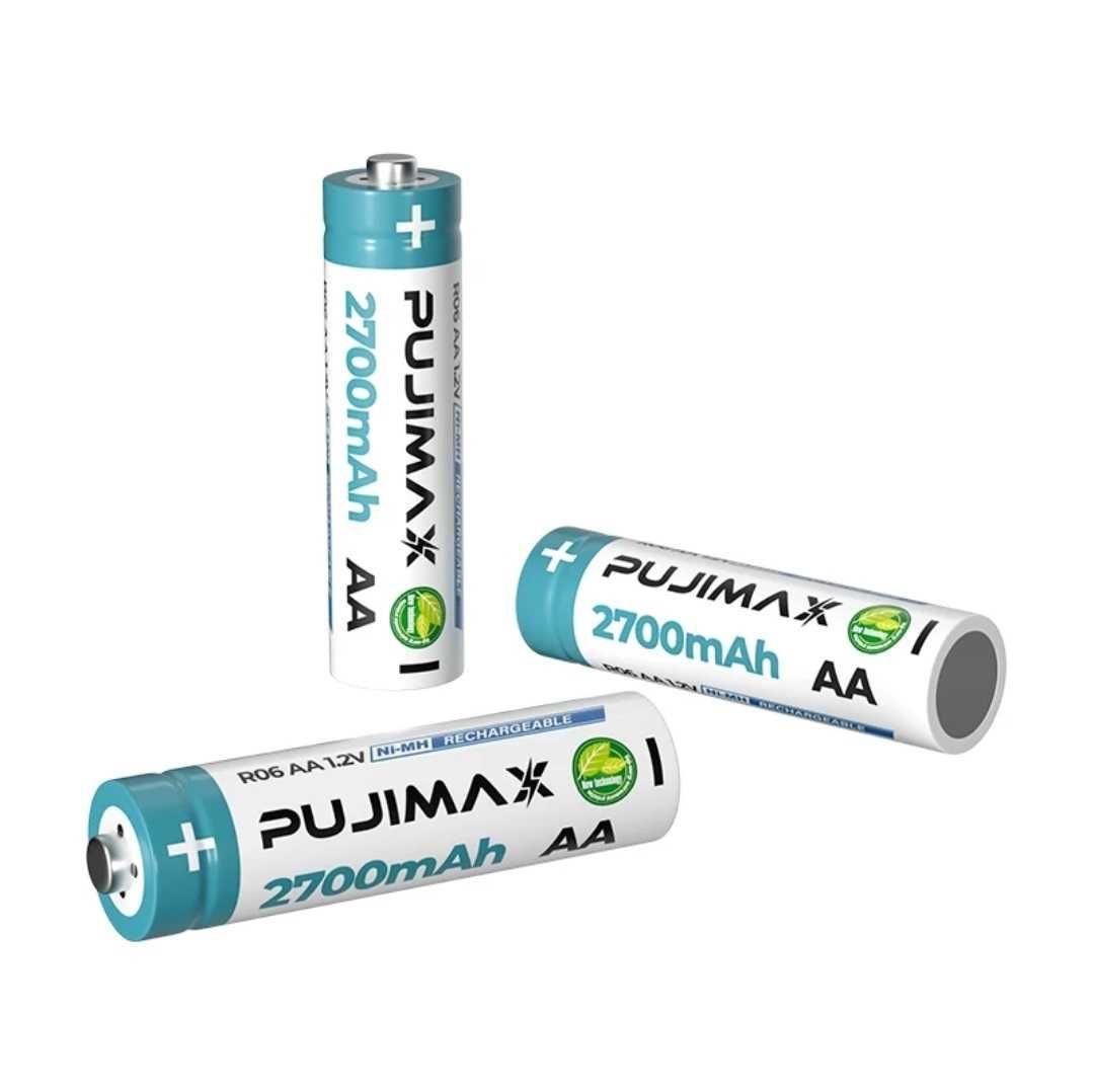 Аккумуляторы PUJIMAX АА и ААА ( AA AAA ) 2700и1000мАч Ni-MH батарейки