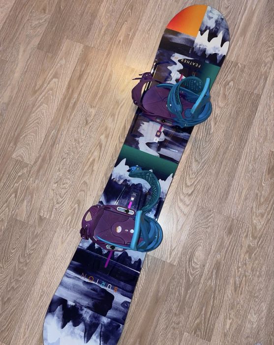 Placă Burton Feather 149 cm + legături Burton Lexa EST