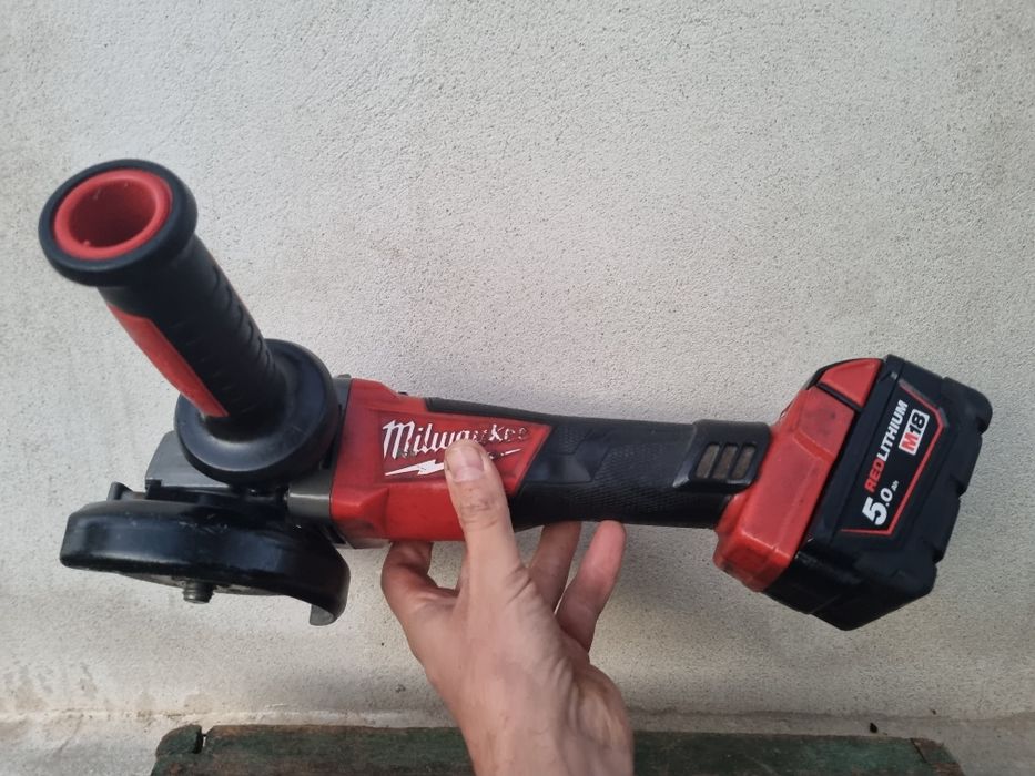 Flex milwaukee cag115x + baterie 5 amperi