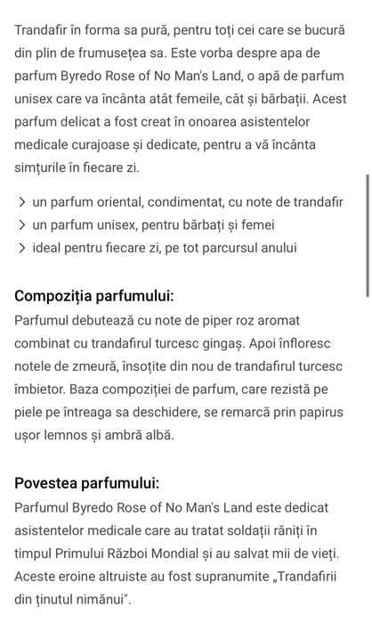 Parfum Byredo Rose of No Man’s Land