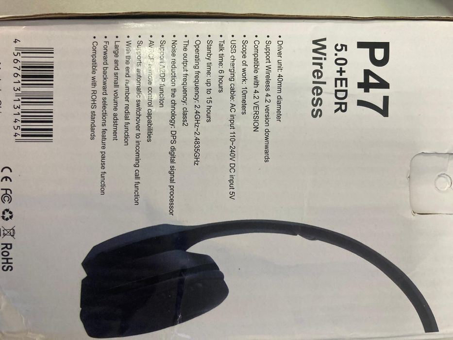 Casti wireless P47- noi in cutie