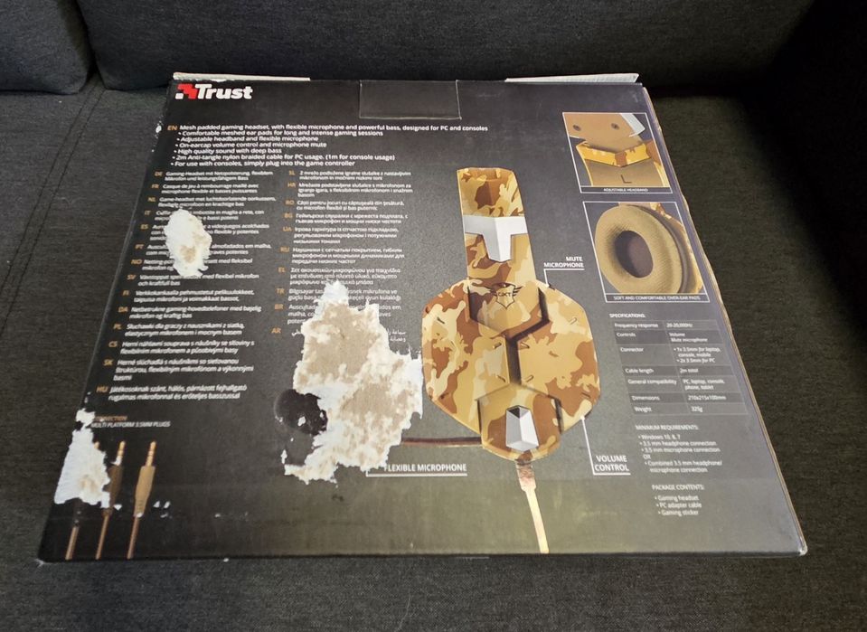 Гейминг слушалки Trust Carus desert camo