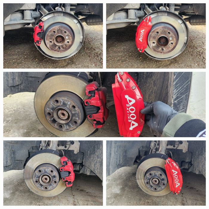 BMW X1 e84 Capace etriere dedicate din aluminiu cu cleme de prindere