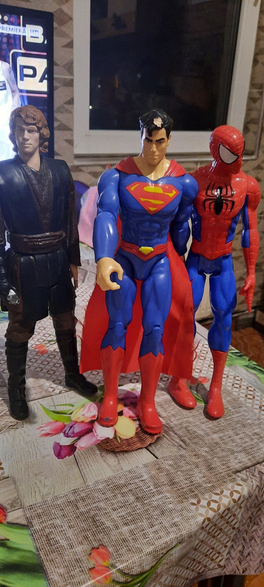 Figurine mari Spiderman Superman și  Star Wars