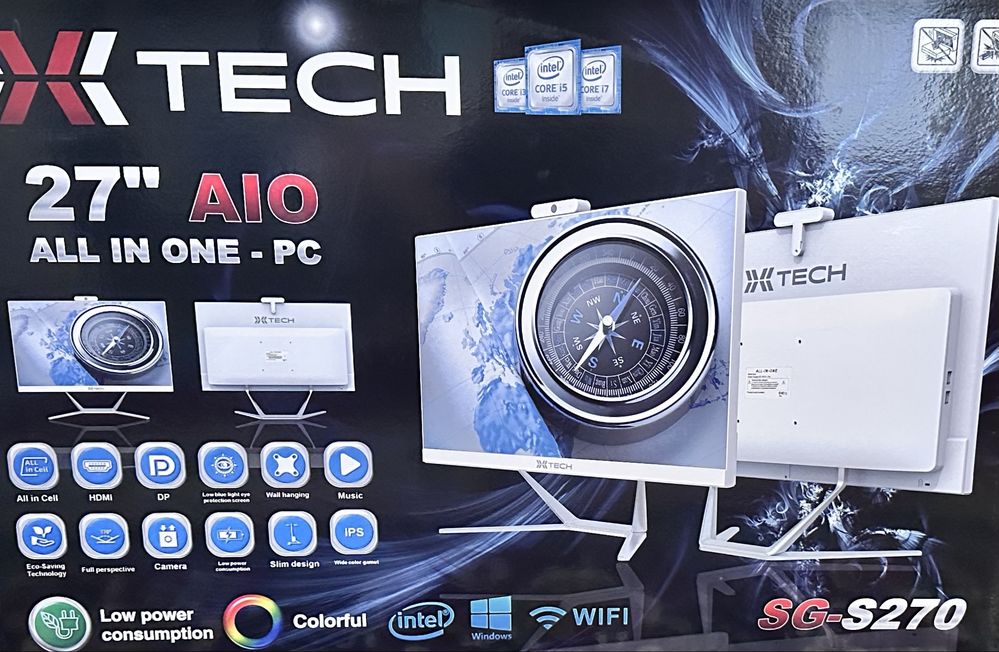 Новый моноблок XTECH SG‑S270 27″ / i5‑12400 / SSD500 / Win10
