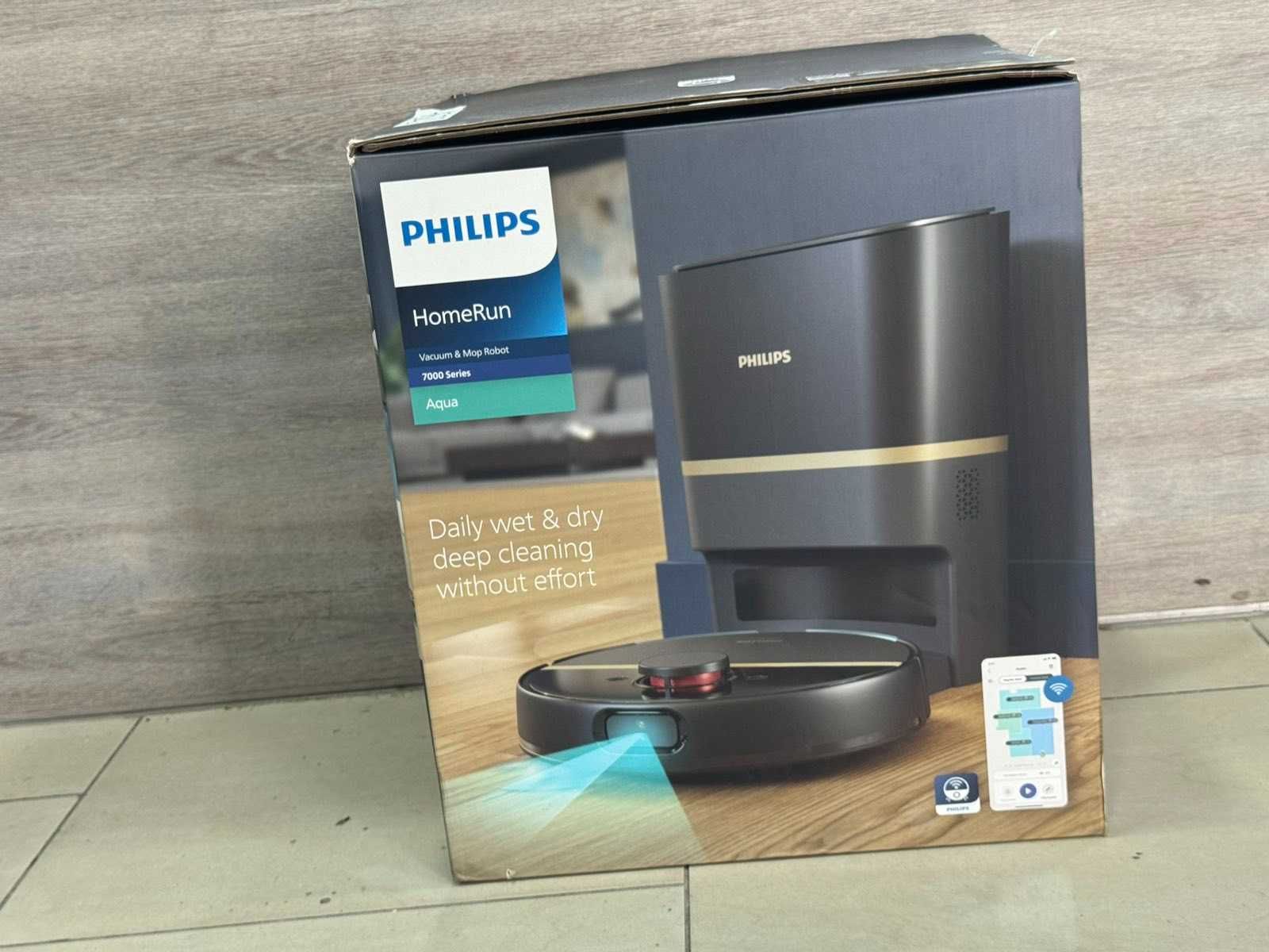 Робот за сухо и мокро почистване Philips  HomeRun 7000 Series Aqua