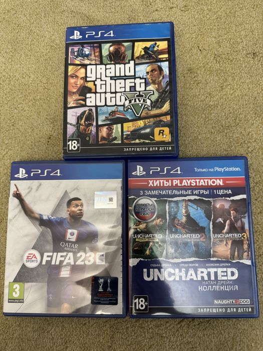 Игры, диски на Ps4