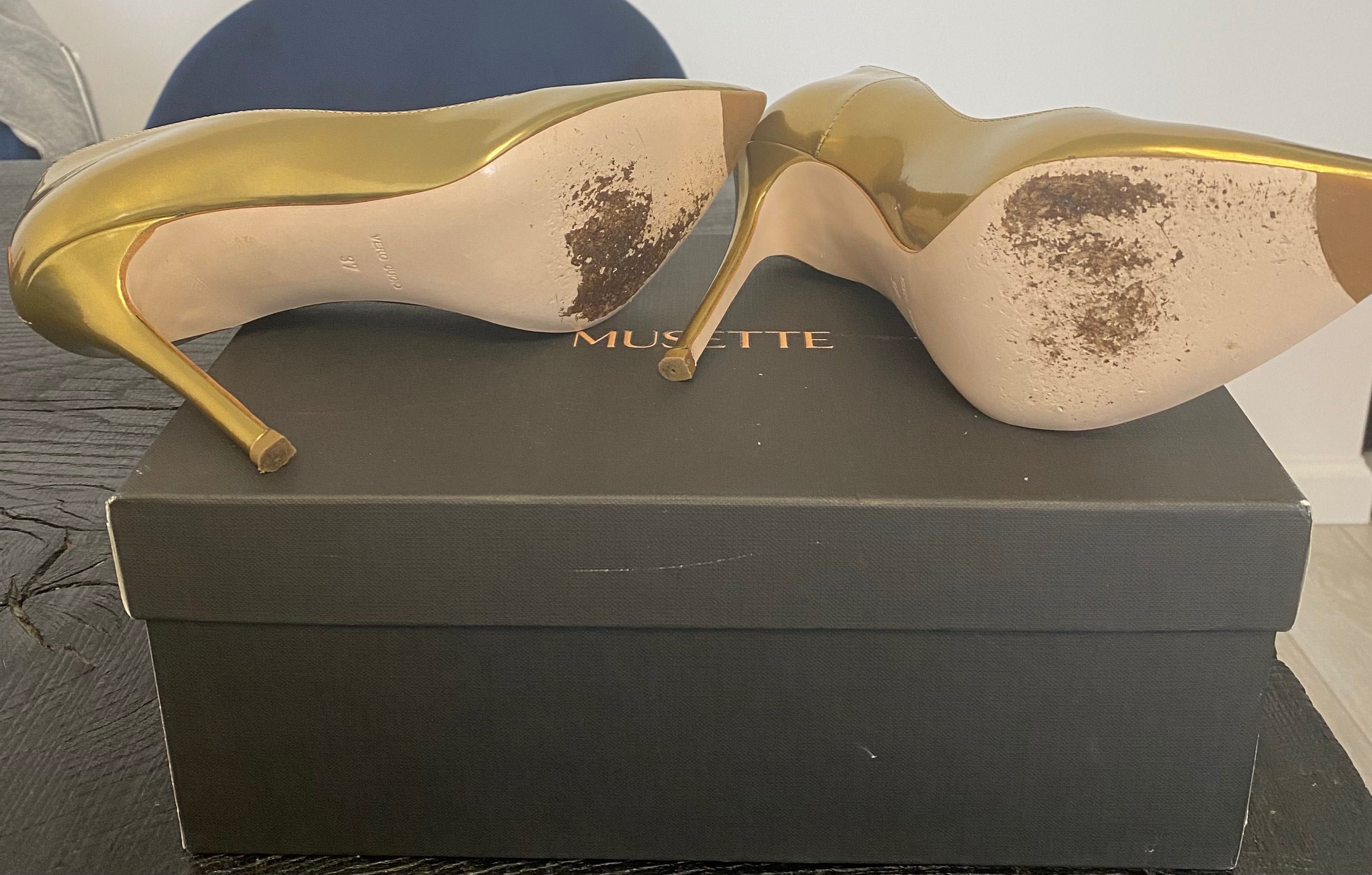 Pantofi stiletto Musette, 37, toc 10 cm, purtati o singura data