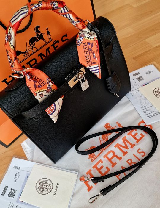 Geanta Hermes Kelly,35cm L,curea detasabila umăr, saculet, etichetă