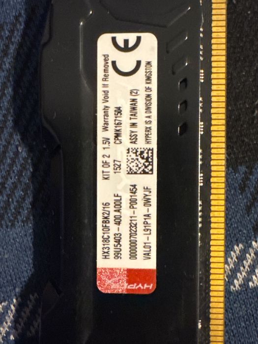 Memorie RAM HyperX Fury DDR3 32gb (4x8gb)-1866MHz CL10