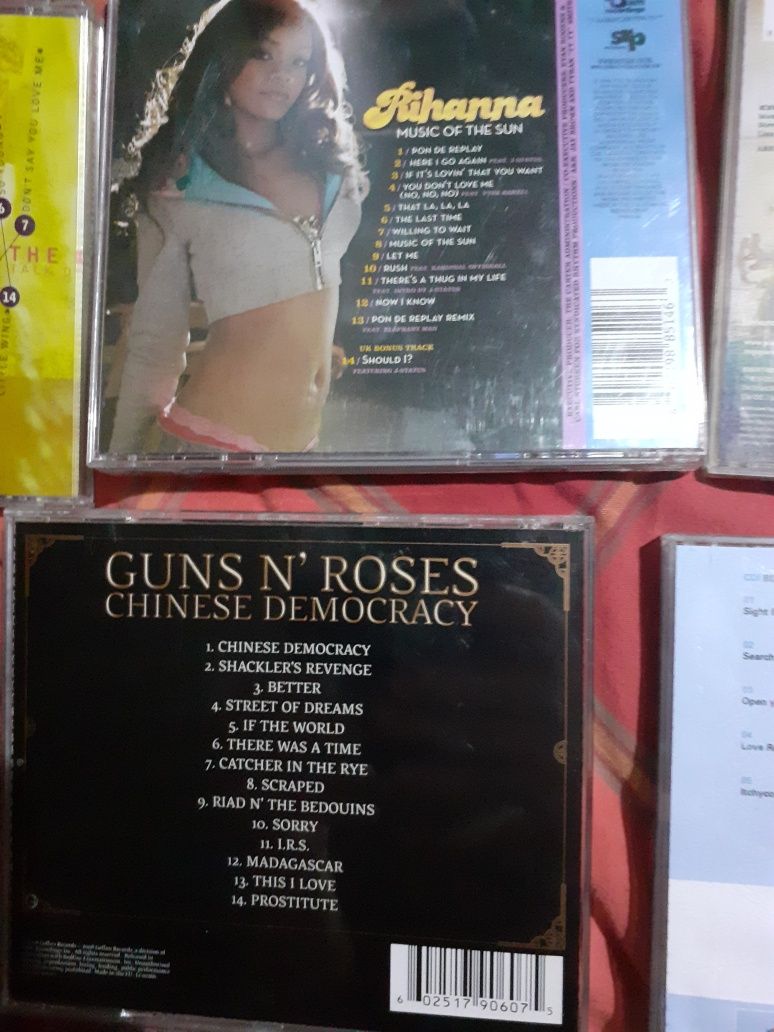 Cd muzică,Guns n'Roses,Pink,Rihanna,Maroon 5