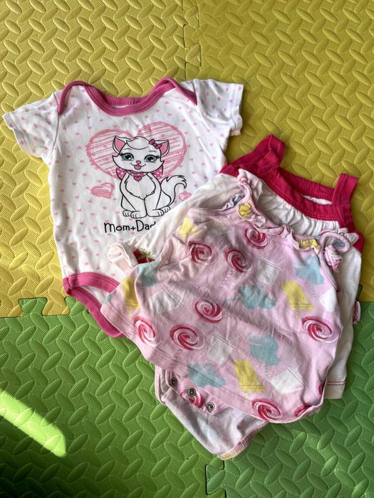 Лот детски дрешки за момиче + космонавт и чувалче за сън 62-68 размер