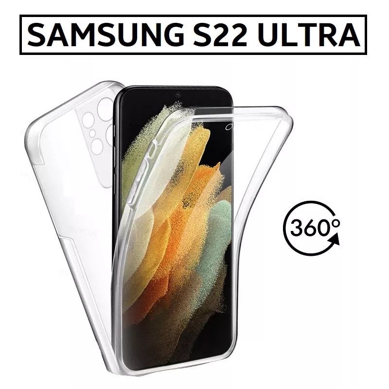 Husa Full Cover 360 Samsung S22/S23/S24 Plus Ultra Clear Protectiv Cas