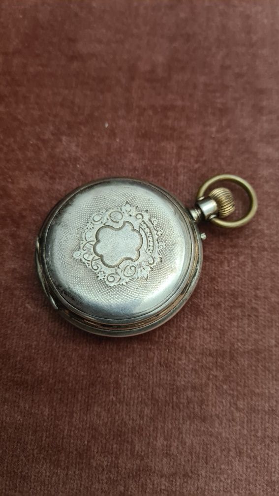 LUC  Chopard  Античен джобен сребърен часовник 1900.