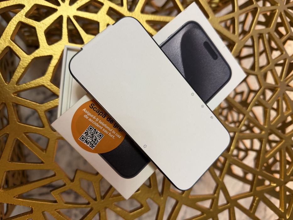 Iphone 15 pro Black Titanium 256 Gb Nou la cutie Factura Garantie
