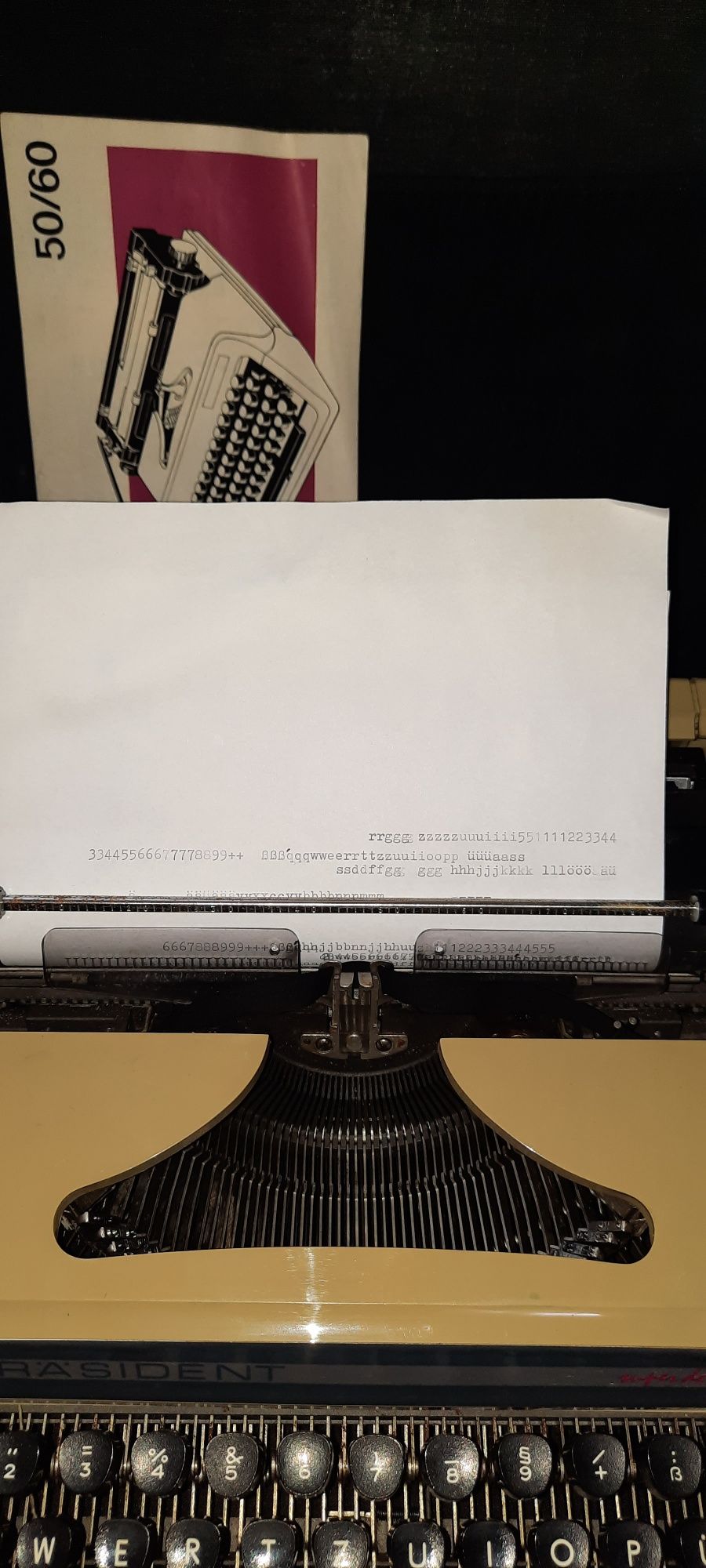 Mașină de scris Prasident super de luxe