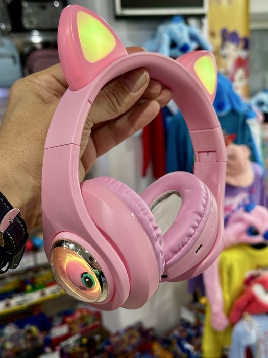 Детски слушалки коте модел 2024/Bluethoot headphones cat 2024