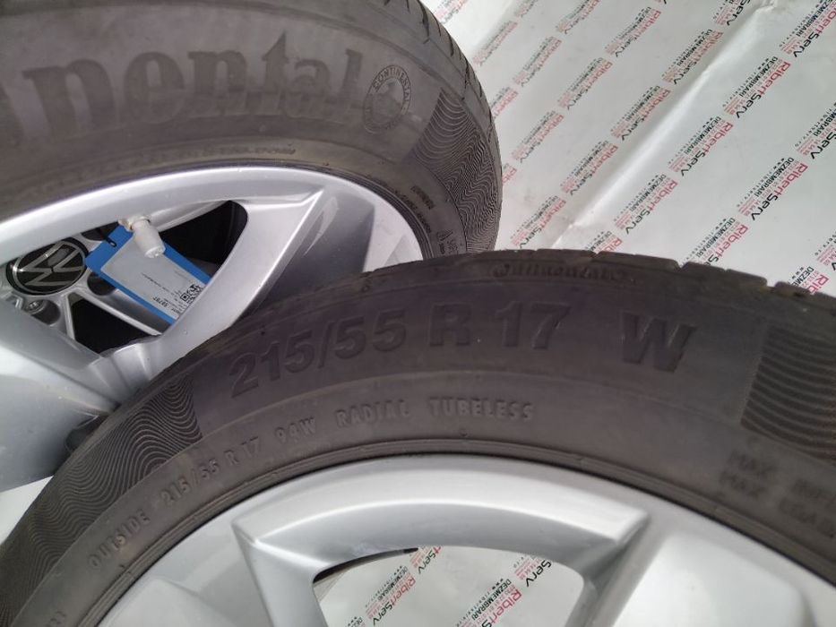 Jante + Anvelope 215/55/R17  Dot 3719