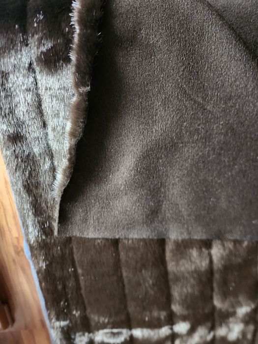 Material blană artificiala maro