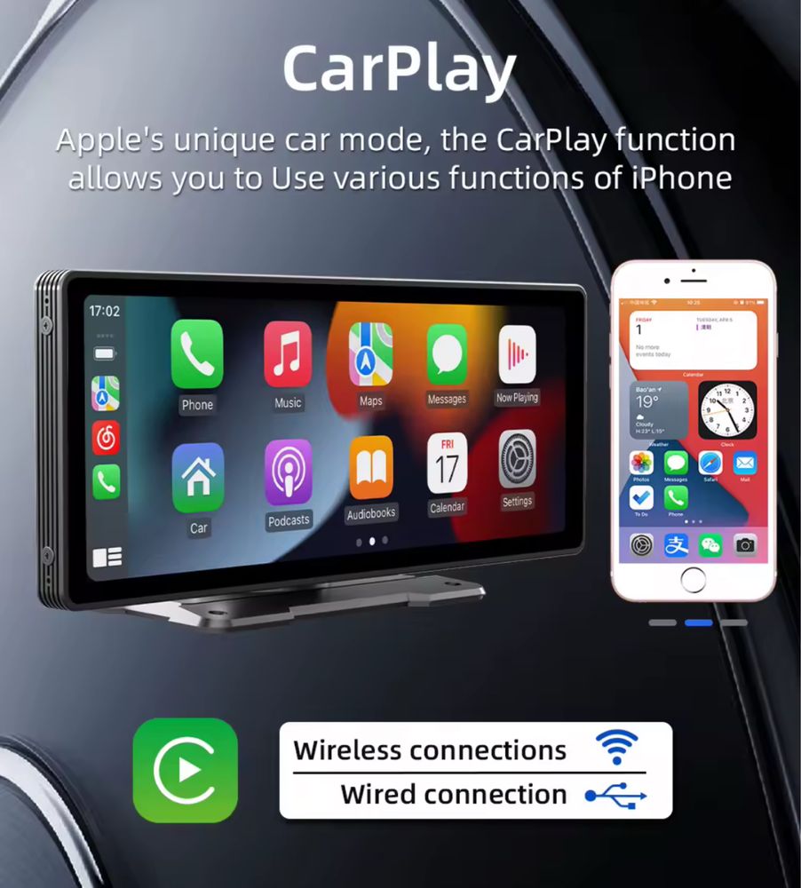 ПРОМО! Carplay/Abdroidauto car media 10инча промоция