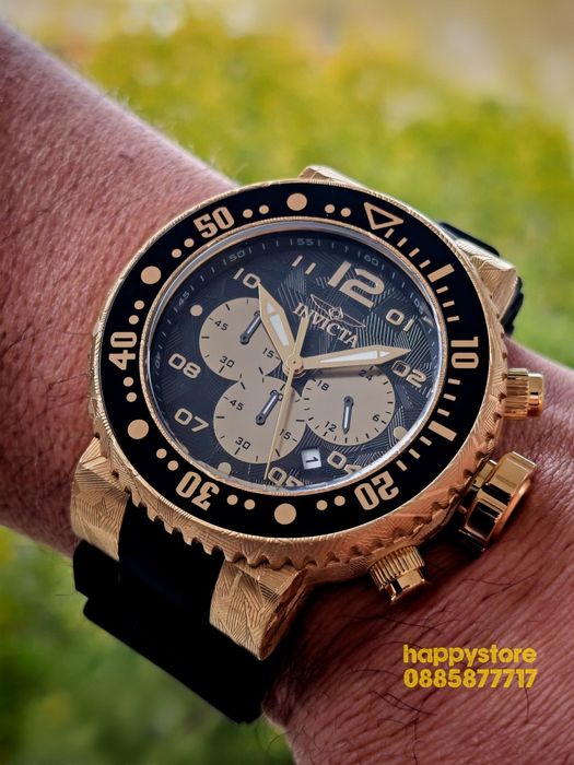 INVICTA Hummer Gold 52mm, Инвикта нов ръчен часовник