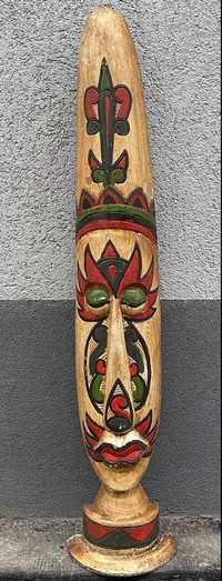 Arta Africana Masca din lemn, de podea 102cm inaltime Sculptata manual