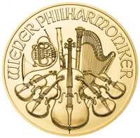 Златна монета Австрийска филхармония 1/10 oz 2021