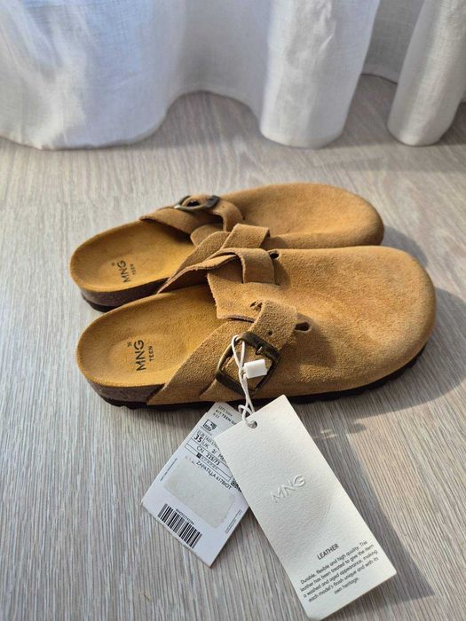 Saboti de piele cu catarama Mango [noi, cu eticheta]