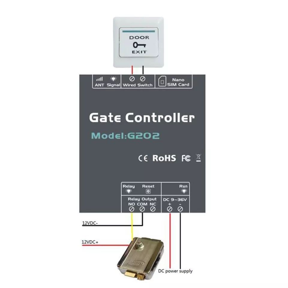 GSM реле контроллер для автоматик ворот и шлагбаумов