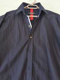 Мъжка риза тъмно синя