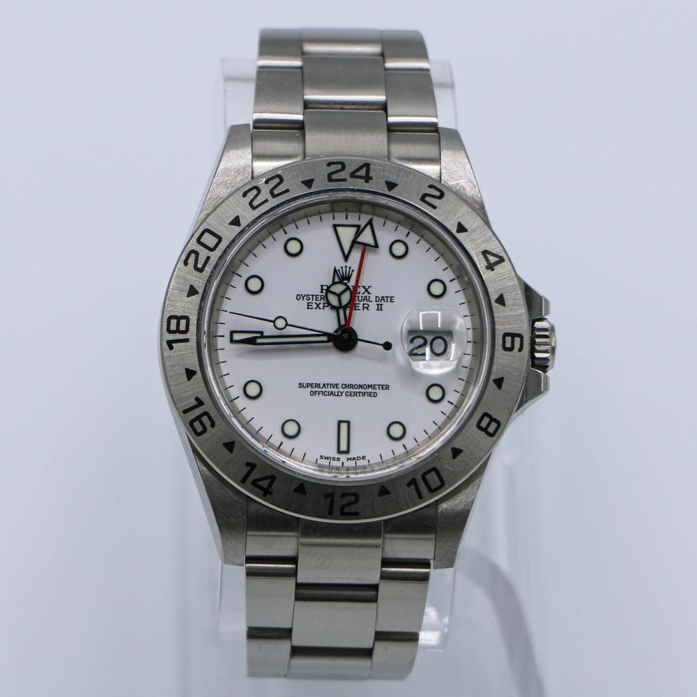 Rolex 16570 Explorer II Polar White