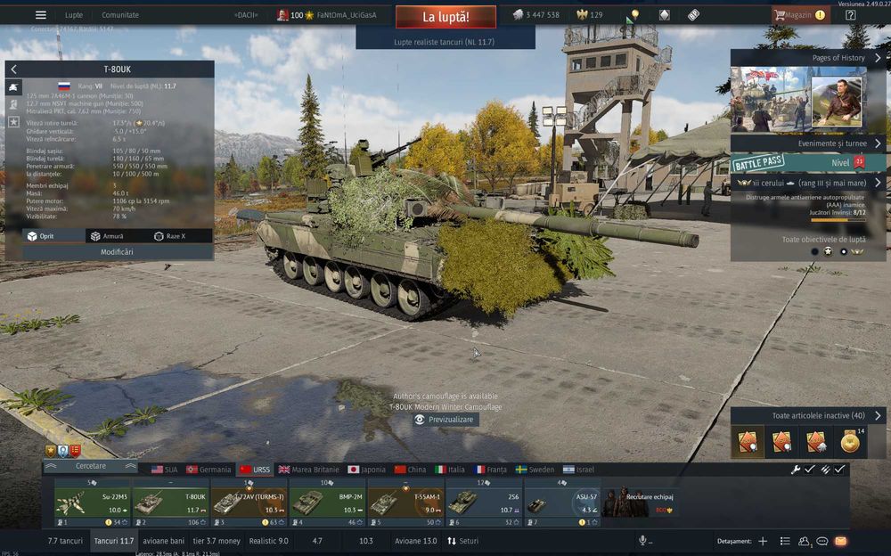 Joc War Thunder top