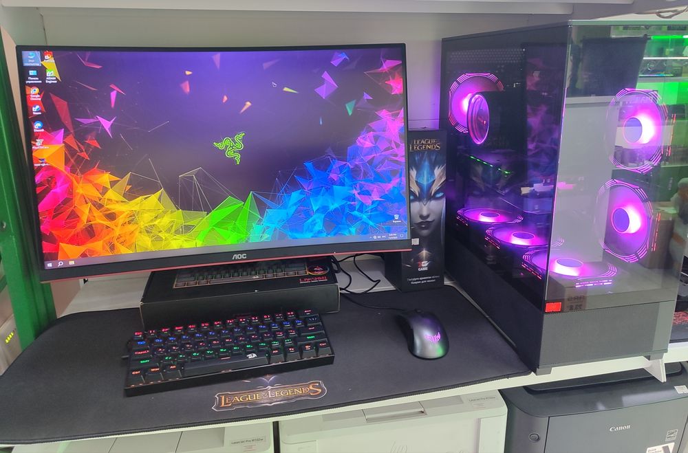 Игровой пк i5 11400f/ озу32/ ssd nvme256/ 1080ti/ моник 27" 144Hz