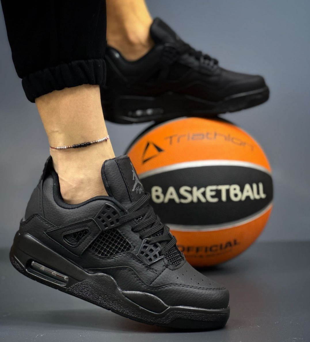 Nike Air Jordan 4 черни мъжки маратонки