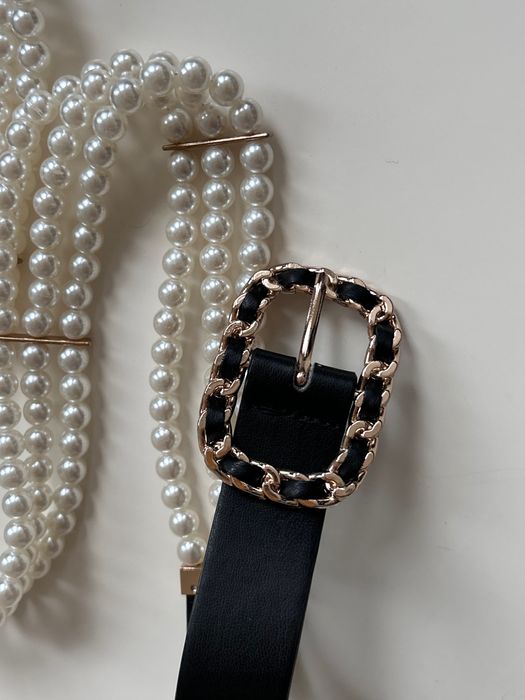 Ефектен колан с перли