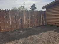 Забор деревянный высота 2 метра .