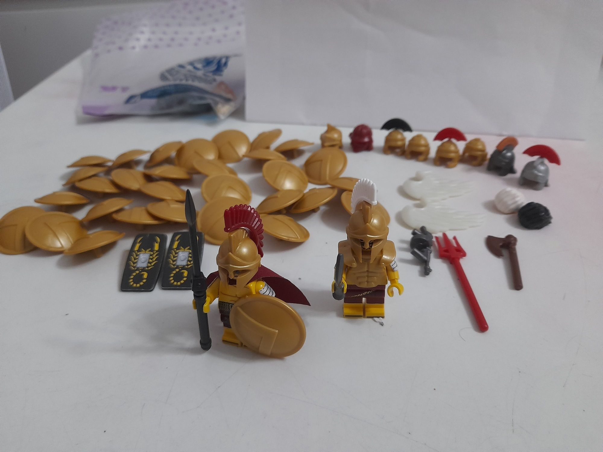 Lego figurine minifigurine custom romani cavaleri templieri spartani s