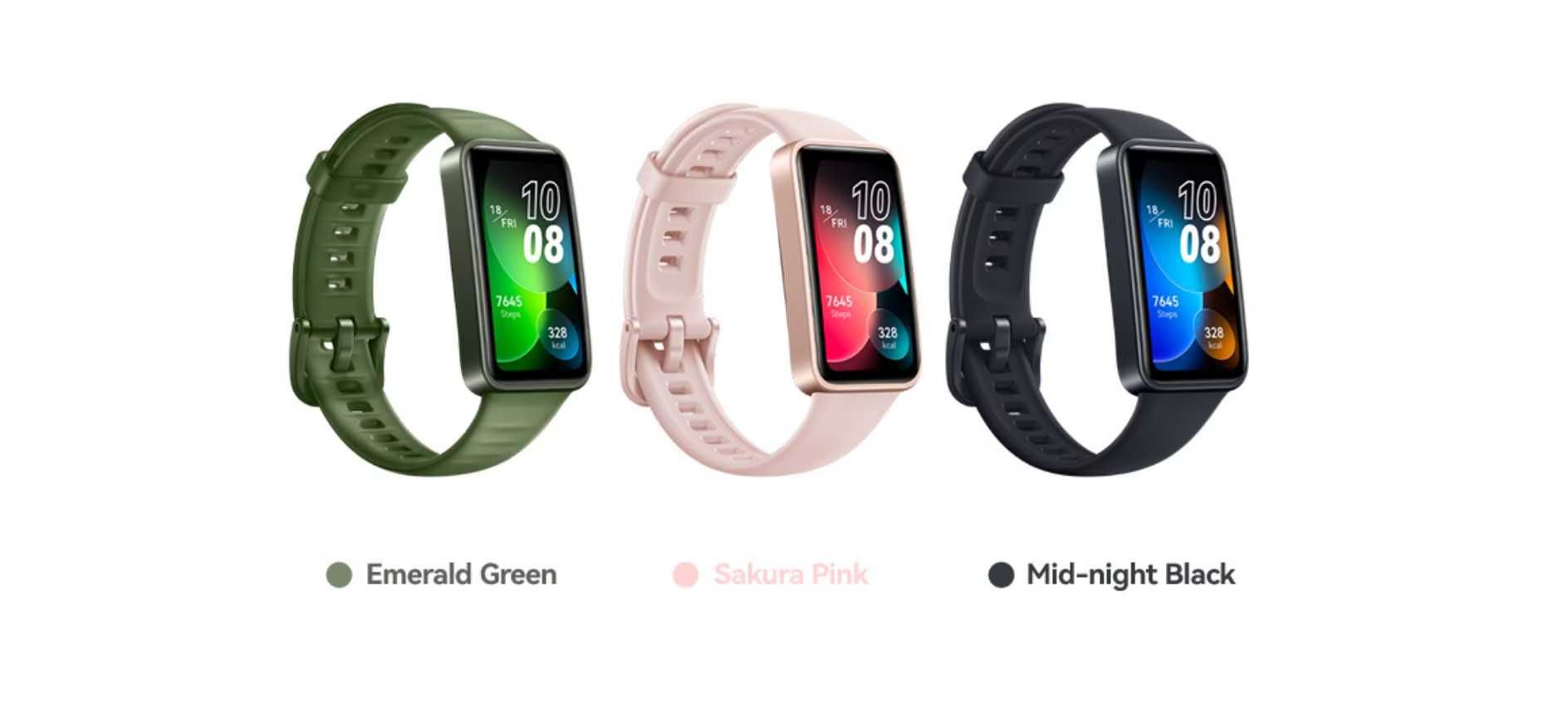 Bratara fitness HUAWEI Band 8 WiFi Sakura Pink Roz, Black Negru - Noua