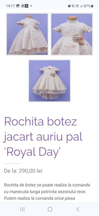 Rochie eleganta fetite