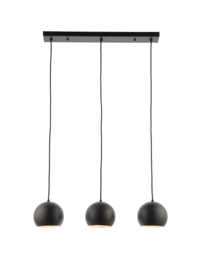Lampa  suspendata cu 3 Led-uri Saxby Pella din metal