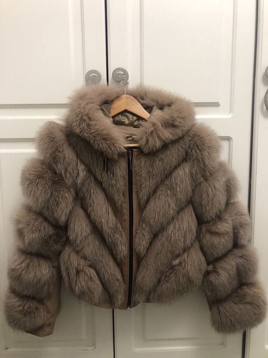 Палто естествен косъм