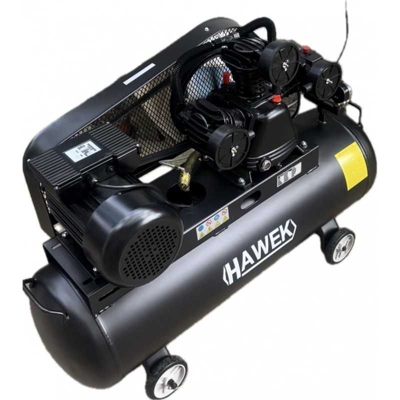 Компресор за въздух HAWEK 100 литра 3 kW, 12.5 bar, 360 л/мин