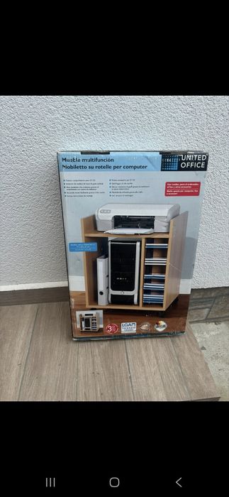 Mini birou cu rotile pentru computer,  fax si accesorii  Nou, Jisk Ita