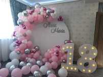 Photocorner ARANJAMENTE BALOANE Aracada baloane botez/majorat 18 ani